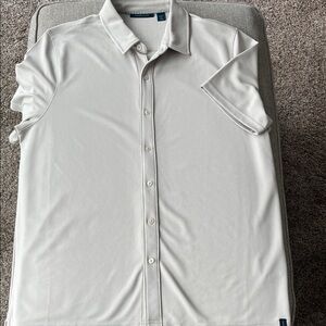 Perry Ellis Cream Casual Button Down Shirt